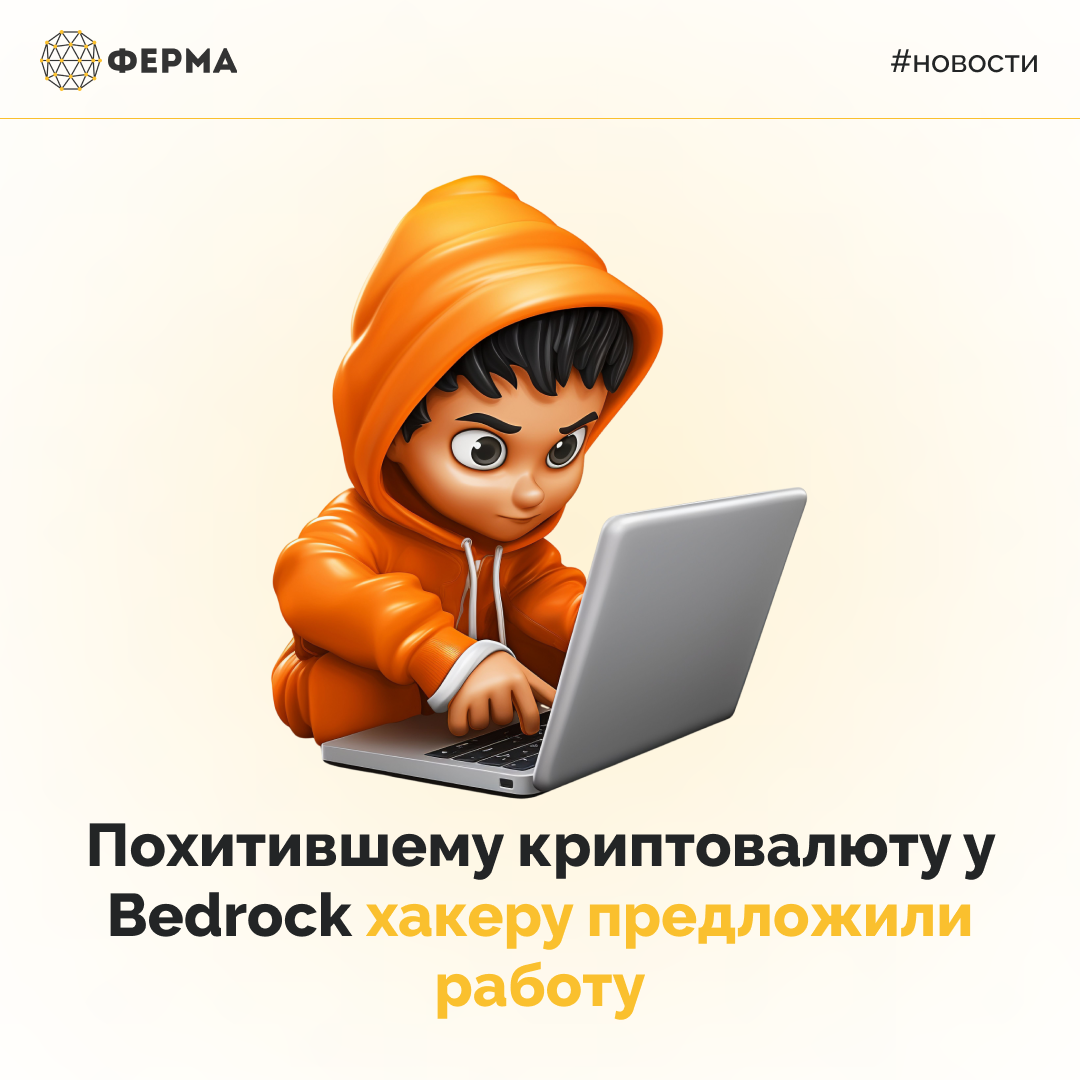 Похитившему криптовалюту у Bedrock хакеру предложили работу