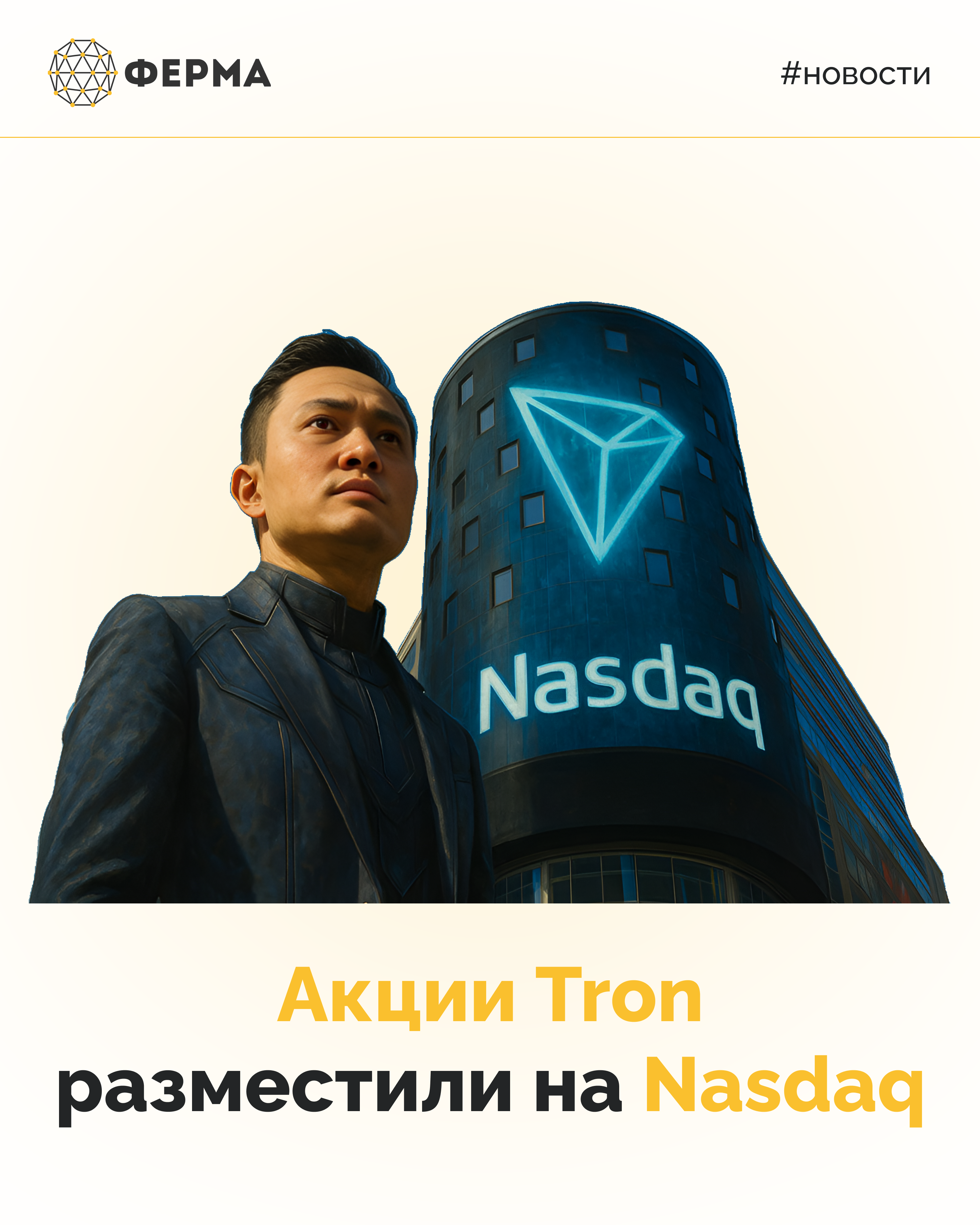 Акции Tron разместили на Nasdaq